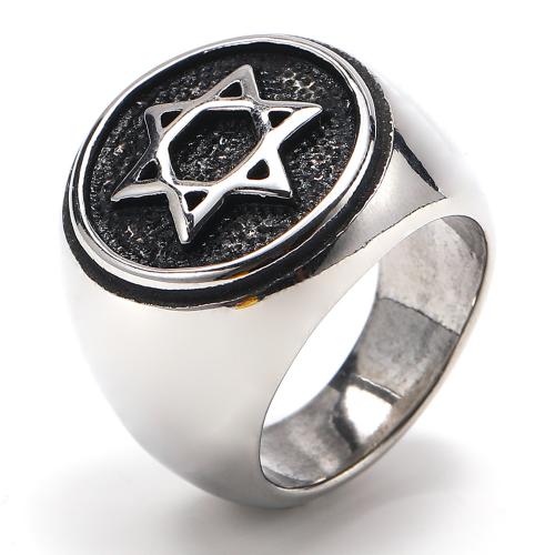 Titan Stahl Fingerring, Titanstahl, plattiert, unisex & verschiedene Größen vorhanden, keine, verkauft von PC[