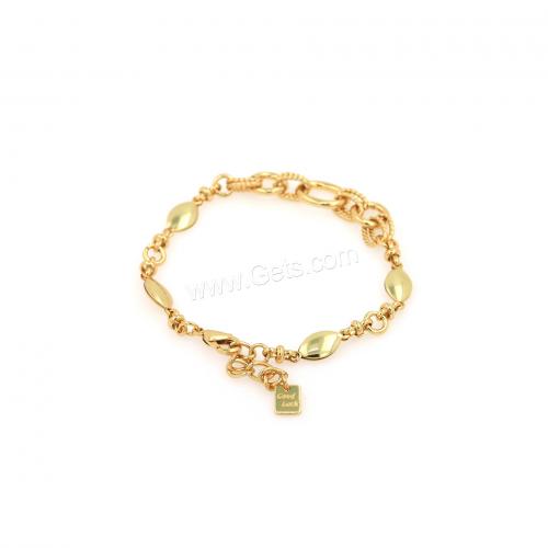 Brass Bracelets, plated, fashion jewelry & Unisex Approx 18 cm 