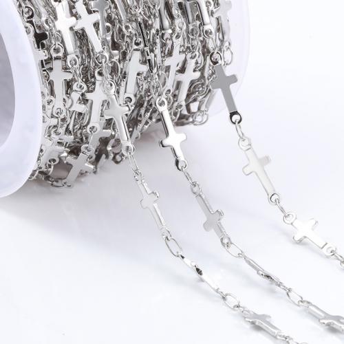 Stainless Steel Chain Jewelry, 304 Stainless Steel, electrolyzation, DIY, Approx [