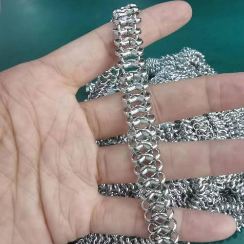 Stainless Steel Chain Jewelry, 304 Stainless Steel, electrolyzation, DIY [