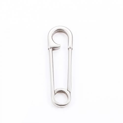 Stainless Steel Pendants, 304 Stainless Steel, Safety Pin, DIY Approx [