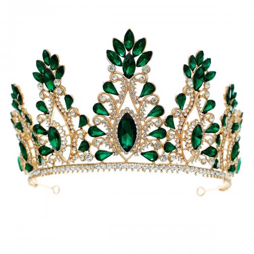 Bridal Tiaras, Zinc Alloy, plated, for woman & with rhinestone 