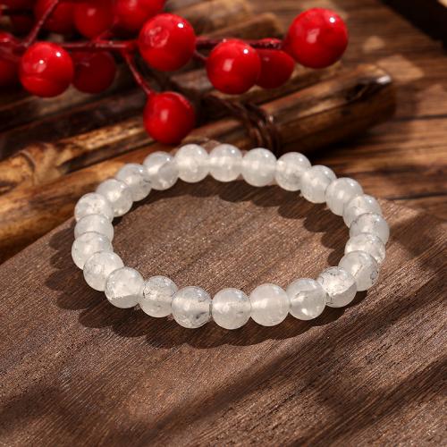 Glass Jewelry Beads Bracelets, Round, fashion jewelry & for woman Approx 18 cm 