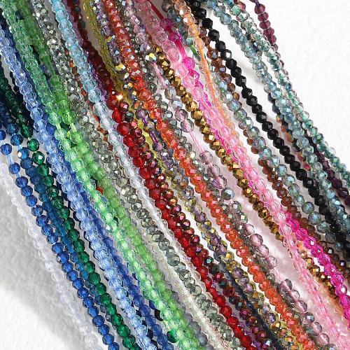 Acryl Schmuck Perlen, DIY, mehrere Farben vorhanden, 2mm, ca. 185-190PCs/Strang, verkauft von Strang[