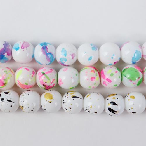 Lampwork Beads, Round, fashion jewelry & DIY Approx 