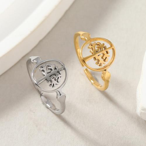 Edelstahl Fingerring, 304 Edelstahl, Modeschmuck & unisex, keine, diameter 17mm, verkauft von PC