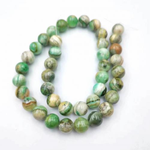 Single Gemstone Beads, Persian Jade, Round, polished, fashion jewelry & DIY mixed colors [