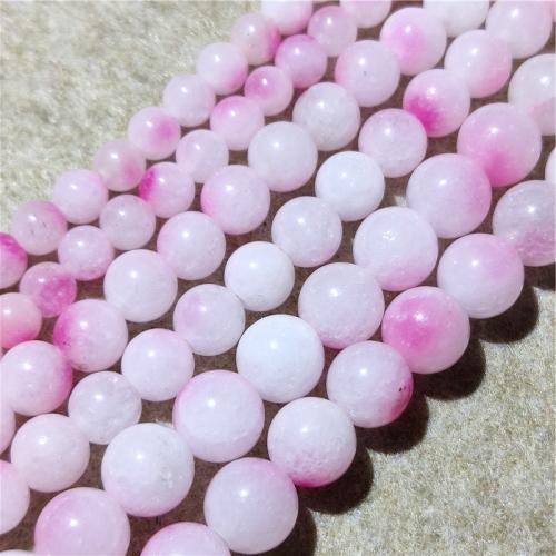 Single Gemstone Beads, Jade Quartzite, Round, fashion jewelry & DIY mixed colors Approx 38-40 cm 