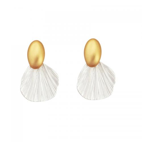 Zinc Alloy Drop Earring, gold color plated, fashion jewelry & for woman 