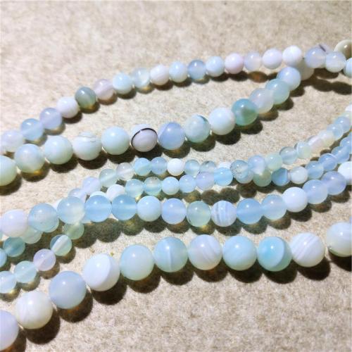 Synthetic Gemstone Beads, Round, DIY skyblue Approx 38-40 cm 