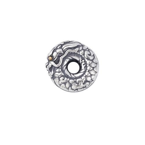 Sterling Silver Spacer Beads, 925 Sterling Silver, Dragon, DIY 