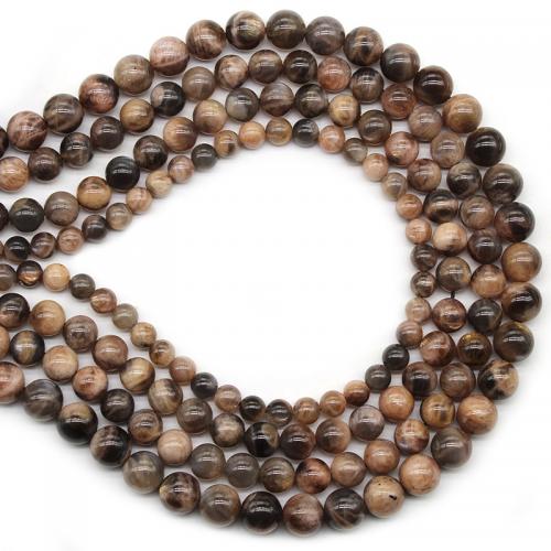 Sunstone Bead, Round, polished, DIY Approx 38 cm 