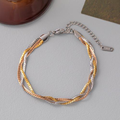 Acier titane Collier et bracelet, Placage, styles différents pour le choix & pour femme, Vendu par PC[