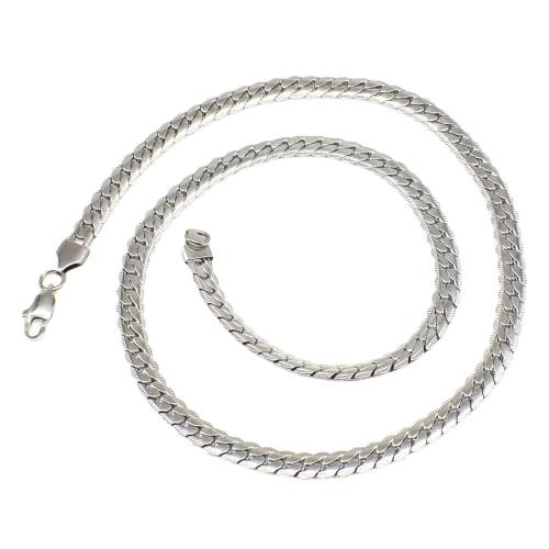 Collier de bijoux de titane, Acier titane, électrolysation, bijoux de mode & longueur différente pour le choix & pour homme, couleur originale, 6.5mm, Vendu par brin