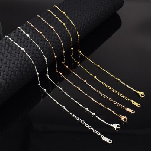 Collier de bijoux de titane, Acier titane, bijoux de mode & longueur différente pour le choix & pour homme, plus de couleurs à choisir, 2.2mm, Vendu par PC