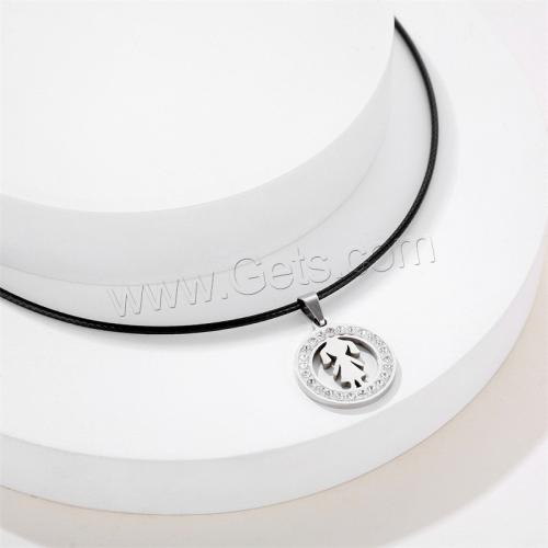 Rhinestone Stainless Steel Pendants, 304 Stainless Steel, Round, plated, DIY & with rhinestone 20mm 