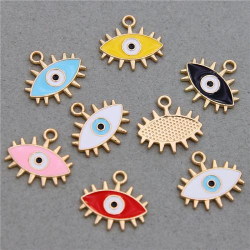 Zinc Alloy Enamel Pendants, KC gold color plated, fashion jewelry & DIY Approx 