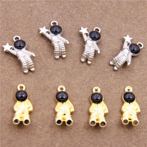 Zinc Alloy Enamel Pendants, Astronaut, plated, fashion jewelry & DIY Approx 