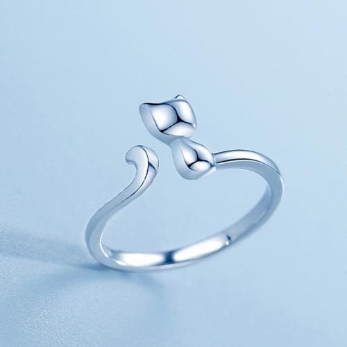 Sterling Silver Finger Ring, 925 Sterling Silver, fashion jewelry & for woman, US Ring 