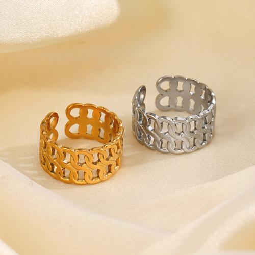 Edelstahl Fingerring, 304 Edelstahl, plattiert, Modeschmuck, keine, Ring inner diameter:17mm, verkauft von PC