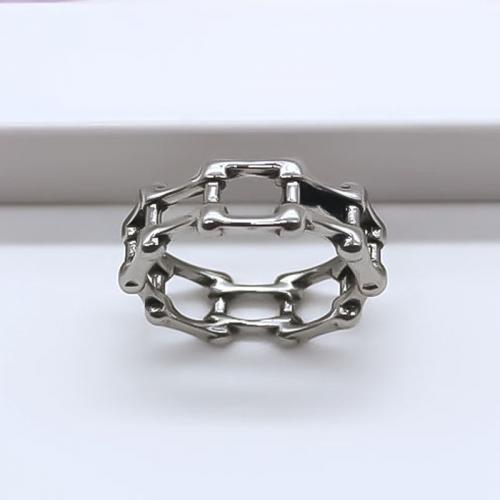 Zinklegierung Fingerring , plattiert, Modeschmuck, Silberfarbe, Ring inner diameter:1.8cm, verkauft von PC