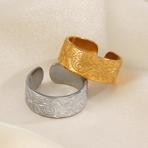 Edelstahl Fingerring, 304 Edelstahl, plattiert, Modeschmuck, keine, Ring inner diameter:1.7cm, verkauft von PC