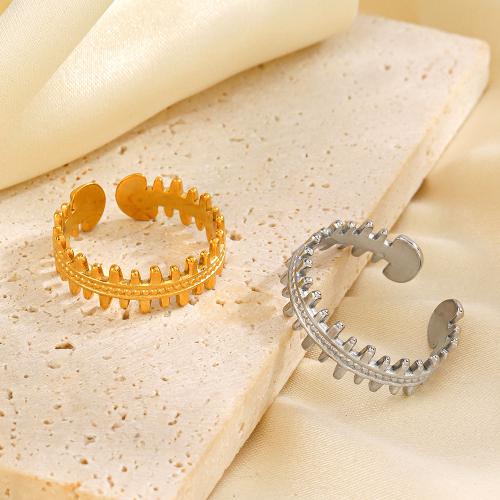 Edelstahl Fingerring, 304 Edelstahl, plattiert, Modeschmuck, keine, Ring inner diameter:1.7cm, verkauft von PC