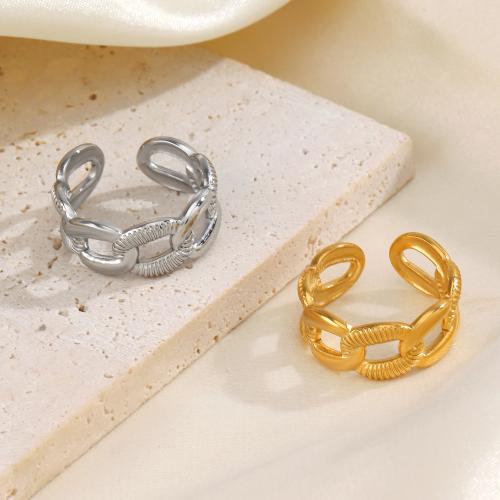 Edelstahl Fingerring, 304 Edelstahl, plattiert, Modeschmuck, keine, Ring inner diameter:1.7cm, verkauft von PC