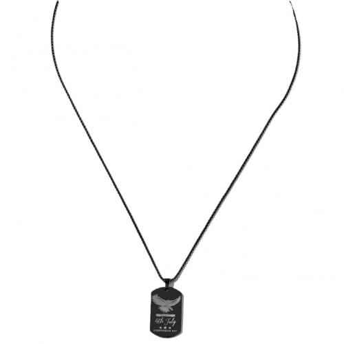 Collier de bijoux de titane, Acier titane, Placage, styles différents pour le choix & pour homme, noire cm, Vendu par PC