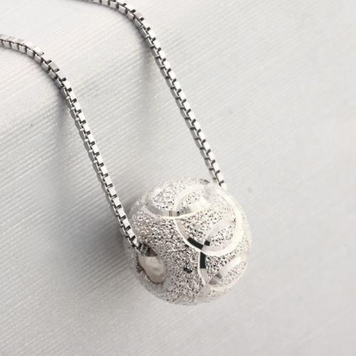 Collier de bijoux en argent , Argent sterling 925, poli, bijoux de mode & unisexe Environ 40 cm, Vendu par PC