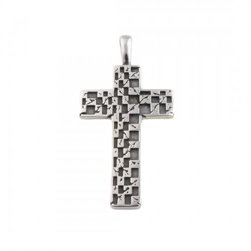 Stainless Steel Cross Pendants, 304 Stainless Steel, fashion jewelry & Unisex 