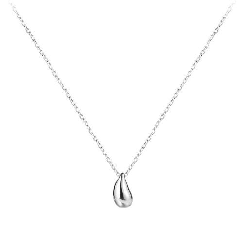 Sterling Silver Jewelry Necklace, 925 Sterling Silver, with 5CM extender chain, polished, for woman Approx 40 cm 