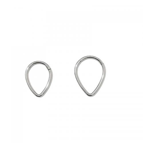 Stainless Steel Nose Piercing Jewelry, 316L Stainless Steel, Teardrop, polished, Unisex original color [