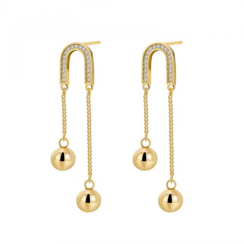 Brass Drop Earring, fashion jewelry & for woman [