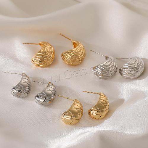 Brass Stud Earring, plated, fashion jewelry 