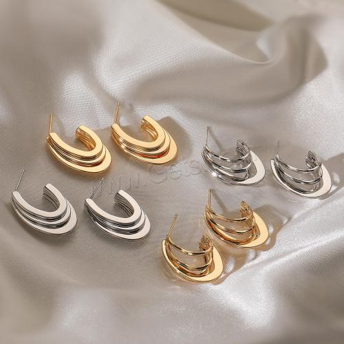 Brass Stud Earring, plated, fashion jewelry 