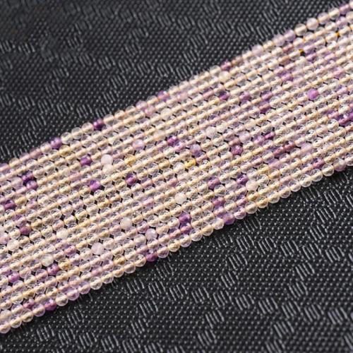 Natural Ametrine Beads, Round, polished, DIY & faceted, mixed colors, 2mm Approx 38 cm [