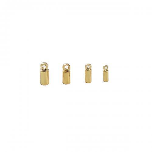 Brass End Cap, DIY & for woman, golden [