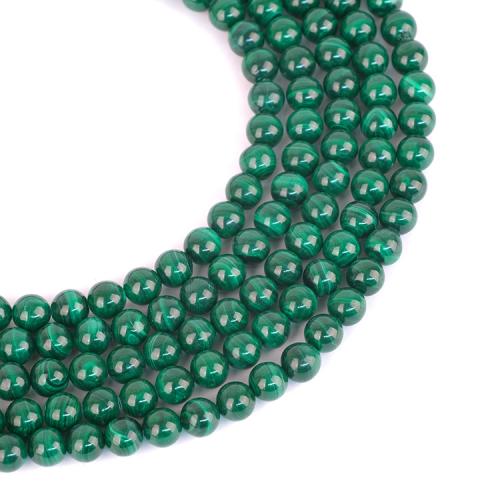 Natural Malachite Beads, Round, polished, DIY green Approx 38 cm 