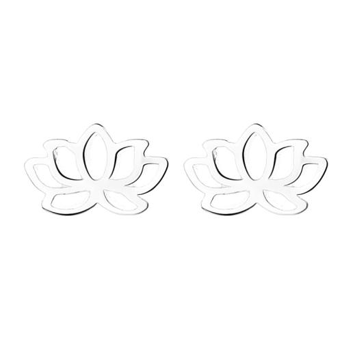 Sterling Silver Stud Earring, argent sterling 925, Placage, pour femme, argent Vendu par paire