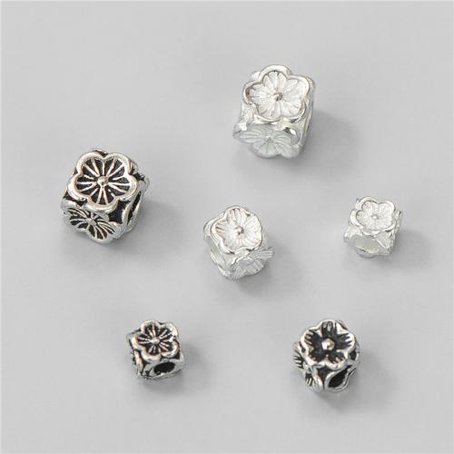 Sterling Silver Spacer Beads, 925 Sterling Silver, Flower, DIY 