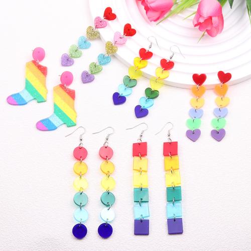 Acrylic Drop Earring & for woman 