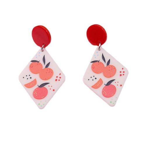 Acrylic Drop Earring & for woman, earring length 25-52mm 