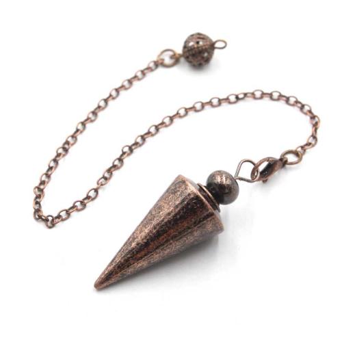 Brass Jewelry Pendants, Conical, plated, detachable & Unisex pendant about chain length 18cm 