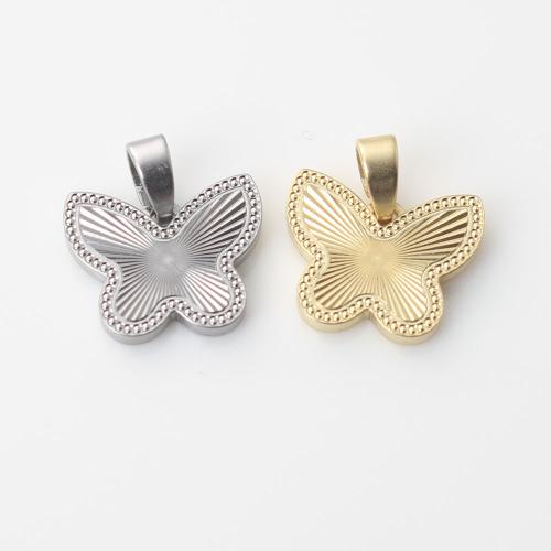 Animal Brass Pendants, Butterfly, plated, DIY 