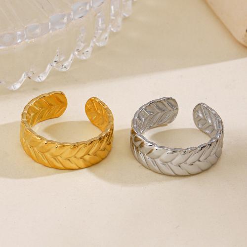 Edelstahl Fingerring, 304 Edelstahl, Modeschmuck & für Frau, keine, inner diameter 17mm, verkauft von PC