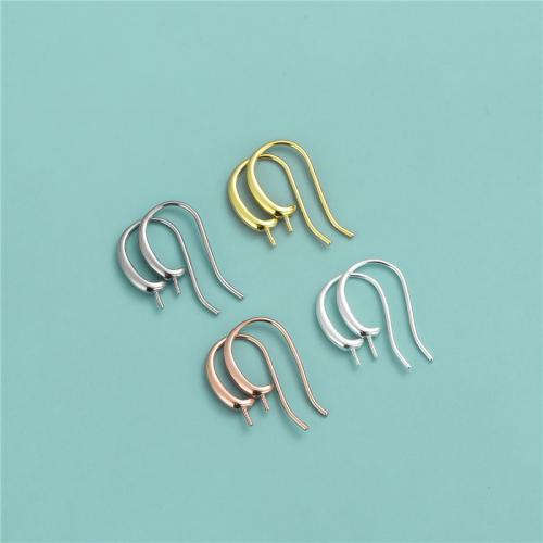 Sterling Silver Hook Earwire, 925 Sterling Silver, plated, DIY 