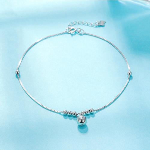 Fashion Jewelry Anklet, Argent sterling 925, bijoux de mode & pour femme Environ 20.5 cm, Vendu par PC