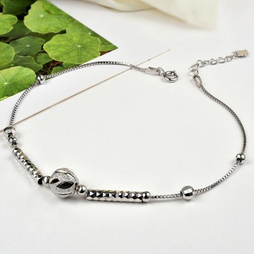 Мода ювелирные изделия anklet, 925 пробы, с 3cm наполнитель цепи, ювелирные изделия моды & Женский, длина:Приблизительно 21 см, продается PC