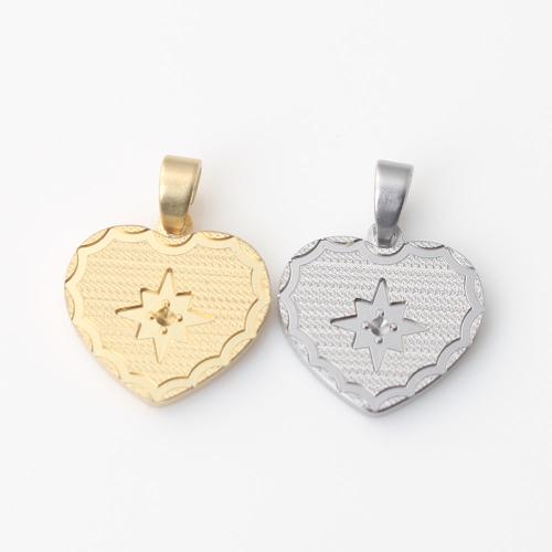 Brass Heart Pendants, plated, DIY 